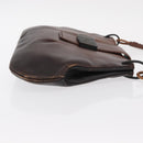 GUCCI Shoulder Bag Leather Brown 105374 Auth 156795-4