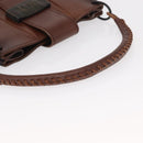 GUCCI Shoulder Bag Leather Brown 105374 Auth 156795-7