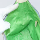 BVLGARI Logo Mania Shoulder Bag Canvas Light Blue Silver Auth 156799-19