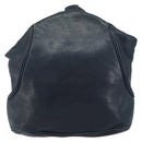 Christian Dior Shoulder Bag Leather Navy Gold Auth 156800-3