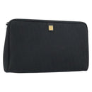 Christian Dior Trotter Canvas Clutch Bag Black Auth 156801-1