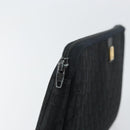 Christian Dior Trotter Canvas Clutch Bag Black Auth 156801-13