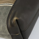 Salvatore Ferragamo Gancini Tote Bag Leather Brown Silver Auth 156802-14