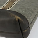 Salvatore Ferragamo Gancini Tote Bag Leather Brown Silver Auth 156802-15