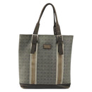 Salvatore Ferragamo Gancini Tote Bag Leather Brown Silver Auth 156802-13