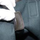 Salvatore Ferragamo Gancini Tote Bag Leather Brown Silver Auth 156802-12