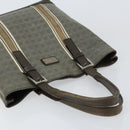 Salvatore Ferragamo Gancini Tote Bag Leather Brown Silver Auth 156802-6