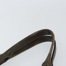 Salvatore Ferragamo Gancini Tote Bag Leather Brown Silver Auth 156802-8