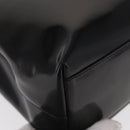 PRADA Hand Bag Enamel Black Auth 156803-9