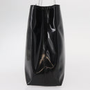 PRADA Hand Bag Enamel Black Auth 156803-4