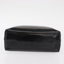 PRADA Hand Bag Enamel Black Auth 156803-5