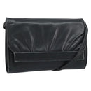 GUCCI Shoulder Bag Leather Black Gold 004 25 0240 Auth 156804-1