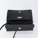 GUCCI Shoulder Bag Leather Black Gold 004 25 0240 Auth 156804-17