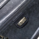 GUCCI Shoulder Bag Leather Black Gold 004 25 0240 Auth 156804-18