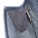 GUCCI Shoulder Bag Leather Black Gold 004 25 0240 Auth 156804-20