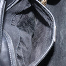 GUCCI Shoulder Bag Leather Black Gold 004 25 0240 Auth 156804-11