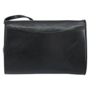 GUCCI Shoulder Bag Leather Black Gold 004 25 0240 Auth 156804-2