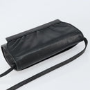 GUCCI Shoulder Bag Leather Black Gold 004 25 0240 Auth 156804-6