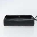 GUCCI Shoulder Bag Leather Black Gold 004 25 0240 Auth 156804-5