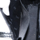 SAINT LAURENT Hand Bag Canvas Leather Black Gold Auth 156805-12