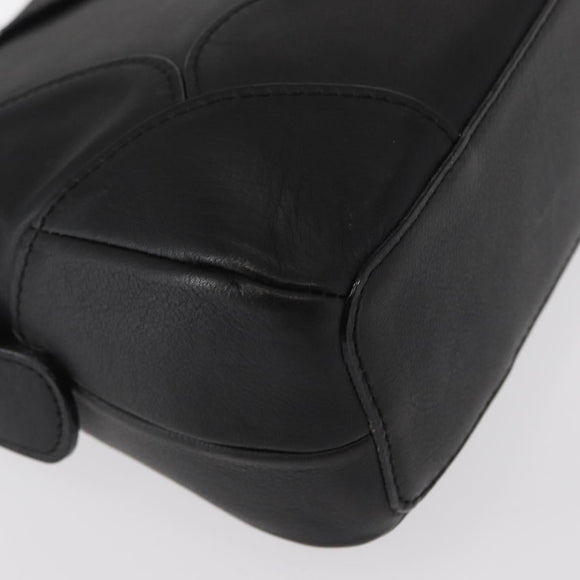 Chloe Hand Bag Leather Black Auth 156808