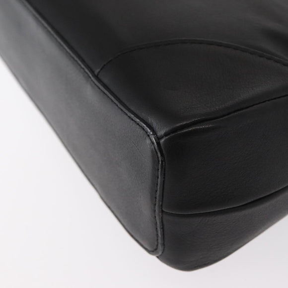 Chloe Hand Bag Leather Black Auth 156808