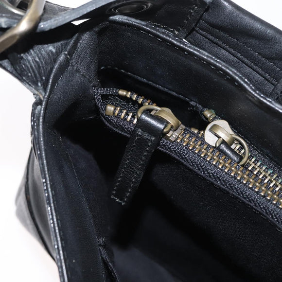 Chloe Hand Bag Leather Black Auth 156808