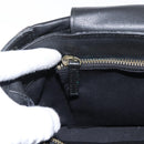 Chloe Hand Bag Leather Black Auth 156808-25