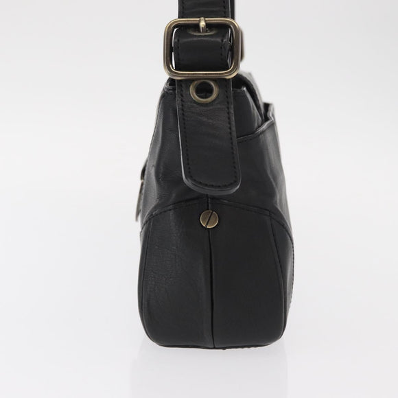 Chloe Hand Bag Leather Black Auth 156808