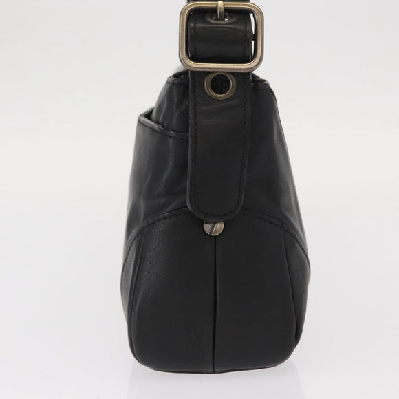 Chloe Hand Bag Leather Black Auth 156808
