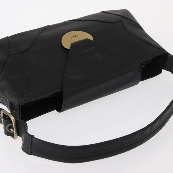 Chloe Hand Bag Leather Black Auth 156808