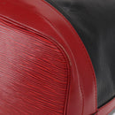 LOUIS VUITTON Epi Noe Shoulder Bag Bicolor Black Red M44017 LV Auth 156812-14