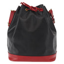 LOUIS VUITTON Epi Noe Shoulder Bag Bicolor Black Red M44017 LV Auth 156812-13