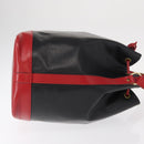 LOUIS VUITTON Epi Noe Shoulder Bag Bicolor Black Red M44017 LV Auth 156812-3
