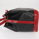 LOUIS VUITTON Epi Noe Shoulder Bag Bicolor Black Red M44017 LV Auth 156812-4