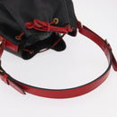 LOUIS VUITTON Epi Noe Shoulder Bag Bicolor Black Red M44017 LV Auth 156812-7