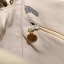 CHANEL Matelasse Shoulder Bag Lamb Skin White Gold CC Auth 156813-20