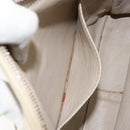 CHANEL Matelasse Shoulder Bag Lamb Skin White Gold CC Auth 156813-22