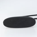 LOEWE Handtasche Leder 2-Wege Schwarz Silber Auth 156814-5