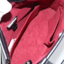 LOEWE Hand Bag Leather 2way Black Silver Auth 156814-12