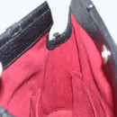 LOEWE Hand Bag Leather 2way Black Silver Auth 156814-18