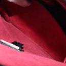 LOEWE Hand Bag Leather 2way Black Silver Auth 156814-20