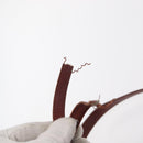 CARTIER Must Line Shoulder Bag Leather Bordeaux Gold Auth 156815-14