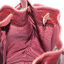 CARTIER Must Line Shoulder Bag Leather Bordeaux Gold Auth 156815-17