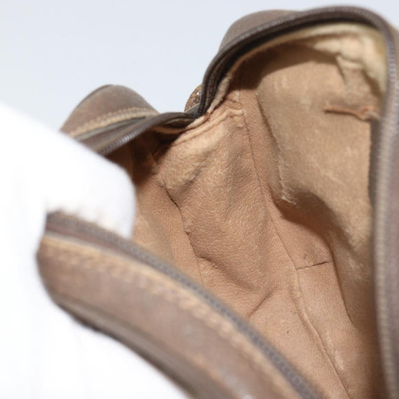 GUCCI GG Supreme Web Sherry Line Bag PVC Beige Gold 89 02 066 Auth 156823