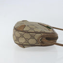GUCCI GG Supreme Web Sherry Line Bag PVC Beige Gold 89 02 066 Auth 156823-4