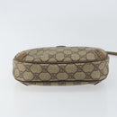 GUCCI GG Supreme Web Sherry Line Bag PVC Beige Gold 89 02 066 Auth 156823-9