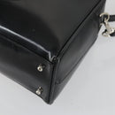 GUCCI Soho Hand Bag Enamel 2way Black Silver 000 1274 0505 Auth 156826-16
