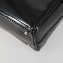 GUCCI Soho Hand Bag Enamel 2way Black Silver 000 1274 0505 Auth 156826-18