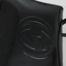 GUCCI Soho Hand Bag Enamel 2way Black Silver 000 1274 0505 Auth 156826-19